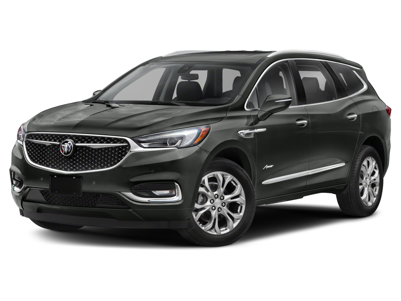 2021 Buick Enclave Avenir in Ebony Twilight Metallic — front three-quarter view
